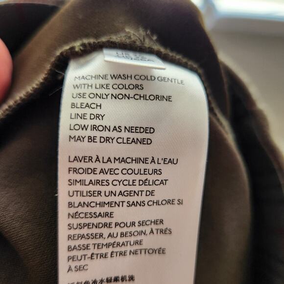 Anthropologie Size 26 Green Faux Suede Pull On Skinny Pants - Picture 9 of 14